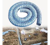 50 100 200 250 300 Mm Diameter Garden Drainage Pipe, Perforated Corrugated Expandable for Hydraulic Engineering, Outdoor Soft Infiltration Drains Pipe(L 19M Dia 200MM)