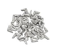 50/100/200/300/500/800/1000pcs Scrapbooking Albums Corner Protector Notebook Bookmark Cover Edge Protectors DIY Decor Craft Supplies(Silver-50pcs)