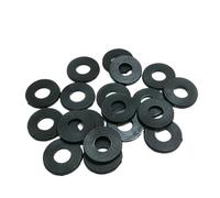 50/100/200/500PCS M2 .5 M3 M4 M5 M6 M8 - M20 Black Nylon Plane Spacer Insulation Gasket Ring For Screw Bolt(M10x20x2,200Pcs)