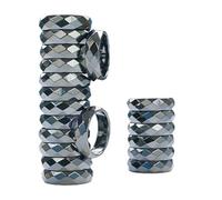 50 100 200 Hematite Ring Bulk Crystal Rings Jewelry Wholesale Magnetic Gemstone Faceted Band (100PCS Lot)