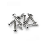 50/100/200PCS 304 Stainless Steel Cross Recessed Countersunk Flat Head Tapping Screws Wood Screw M1 M1.2 M1.7 M2 M2.2 M2.6 M3(M2x8(200pcs))