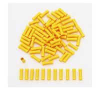 50/100/200pcs BV1.25 BV2.5 BV5.5 Insulated Straight Wire Butt Connector Electrical Copper Tube Cold Press Crimp Terminals Set(B,200pcs)