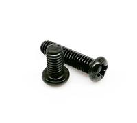 50/100/200pcs M1 M1.2 M1.4 M1.6 M2 M2.5 M3 M4 Cross Recessed Pan Round Head Screw Bolt GB818 Black Carbon Steel(200pcs M1.6x6mm)