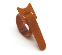 50/100/200piece Releasable Ties 150~300mm Plastics Fastening Reusable tie Straps Nylon Wrap Zip Bundle Bandage Tie-Brown-300mm x 50piece