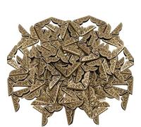 50/100/300/500pcs Metal Notebook Corner Protector Bookmark Scrapbook Cover Edge Protectors Golden Silver Bronze Decoration(Bronze- 100pcs)