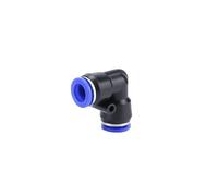 50/100/500/1000 Pcs Pneumatic Quick-Plug Connector PV-4/6/8/10/12/14/16 Right-Angle Elbow Connection Air Pressure PU Trachea IDGTTLDF(PV-10,500Pcs)