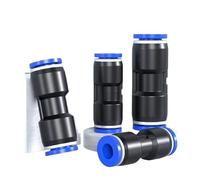50/100/500PCS PU/PG Pneumatic Quick Connect Reducer Straight Coupling Push in Fitting OD 4-16mm(PG16-12MM,500 PCS)