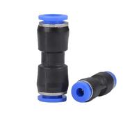 50/100/500PCS PU/PG Pneumatic Quick Connect Reducer Straight Coupling Push in Fitting OD 4-16mm(PG8-6MM,500 PCS)