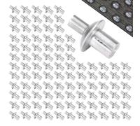 50/100 Half Round Head Aluminum Solid Rivet Silver Tone, Aluminum Blind Rivet, Hammer Drive Expansion Rivets, Pop Rivets Core Pulling Rivets, Half Round Head Core Rivets for Home, Electronic
