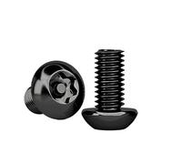50/100 Pcs Button Head Tamper Resistant Machine Screws 304 Stainless Steel Black Coated M3/M4/M5(8mm,M3-50PCS)