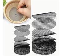 50/100 Pcs Flower Pot Hole Mesh Pad,Bonsai Pot Bottom Grid Mat Mesh,5/10 cm Rounds Plastic Mesh Sheet,Keep Soil from Flowing Away DIY Drainage Netting Pot,Plant Drainage Screen,for Gardeners(50pcs)