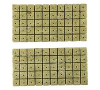 50/100 Pcs Grow Starter Cubes Rock Wool Propagation Media for Hydroponics, Compressed Plant Cloning Cubes with Good Air Permeability, Strong Water Absorption and Drainage(100pcs)