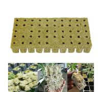 50/100 pcs Hydroponics Grow Cubes Starter Sheets, Soilless Cultivation Substrate Block Media Cloning for Cultivation and Colonization of Plants(50pcs)