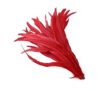 50/100 Pcs/Lot Colorful Rooster Feathers for Crafts 35-40 Cm for DIY Carnival Wedding Party Decoration Red 50Pcs