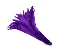 50/100 Pcs/Lot Colorful Rooster Feathers for Crafts 35-40 Cm for DIY Carnival Wedding Party Decoration Purple 50Pcs