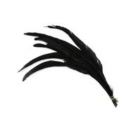 50/100 Pcs/Lot Colorful Rooster Feathers for Crafts 35-40 Cm for DIY Carnival Wedding Party Decoration Black 50Pcs