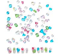 50/100 Pcs Mix Shape Nails Rhinestones Heart Nails Art Charm Nails Art Decorations Sparkling Nails Charm For Woman