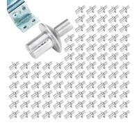 50/100 Pieces Half Round Head Core Rivets Pop Rivets, Aluminum Blind Rivet, Hammer Drive Rivet, Knock Type Expansion Aluminum Rivets for Precision Instrument