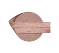 50 100 Yard by Roll 1" 25mm Solid Shiny FOE Fold Over Elastics Spandex Satin Bands Tape Underwear Dress Sewing Trim(Pecan Brown,100 Yards)