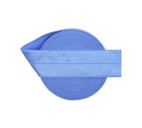 50 100 Yard by Roll 1" 25mm Solid Shiny FOE Fold Over Elastics Spandex Satin Bands Tape Underwear Dress Sewing Trim(Wisteria,100 Yards)