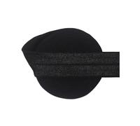 50 100 Yard by Roll 1" 25mm Solid Shiny FOE Fold Over Elastics Spandex Satin Bands Tape Underwear Dress Sewing Trim(Black,100 Yards)