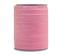 50 100 Yard by Roll 5/8" 15mm Solid Shiny Foldover Elastic Band Webbing Hair Tie Headband Dress DIY Sewing Trim-Sherbet-100 Yards