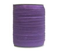 50 100 Yard by Roll 5/8" 15mm Solid Shiny Foldover Elastic Band Webbing Hair Tie Headband Dress DIY Sewing Trim-Plum-50 Yards