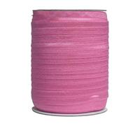 50 100 Yard by Roll 5/8" 15mm Solid Shiny Foldover Elastic Band Webbing Hair Tie Headband Dress DIY Sewing Trim-Hot Pink-50 Yards