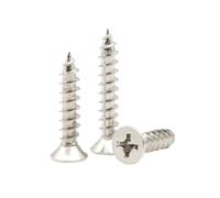 50-1000 pieces M1-M5 Nickel Plated Carbon Steel Cross Slot Countersunk Head Self-tapping Screws, M2.3x12mm(500pcs)