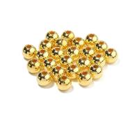50-1000pcs/Lot Round ABS Imitation Pearl Beads Loose Beads Acrylic Spacer Bead for Jewelry Making DIY Bracelet Necklace-Gold-6mm x 300PCS