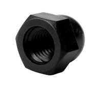 50-1000pcs Nylon Hex Cap Dome Nut M3 M4 M5 M6 M8 M10 M12 M14 M16 M18 Black/white Plastic Cover Nuts Acorn Hexagon(Black,M10 (250pcs))