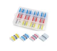 50-1000Pcs Solder Seal Wire Connectors Heat Shrink Butt Insulated Connectors Connector Kit Automotive Marine(300Pcs)
