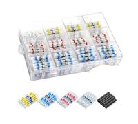 50-1000Pcs Solder Seal Wire Connectors Heat Shrink Butt Insulated Connectors Connector Kit Automotive Marine(800Pcs)