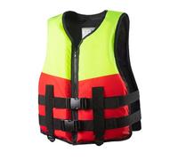 50-100kg Adult Life Jacket, Buoyancy Aids for Adults, Life Jacket with Adjustable Belt, Adult Life Vest, Adjustable Buoyancy Vest Jacket, for Swimming, Diving, Boating, Surfing (green 2XL)