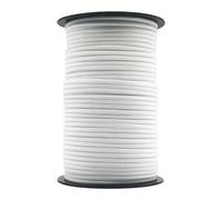 50/100M 7core Umbrella Rope 550 4mm Outdoor Polyester Parachute Rope Camping Survival Umbrella Tent Bundled Clothesline(White,50M)