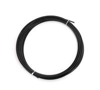 50/100M GREEN/RED/Black/Transparent Color PVC Plastic Coated Stainless Steel 304 Wire Rope Cable 1MM-6MM Diameter(Black,50M,5mm after coating)