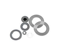 50-100Pcs 0.3/0.5/0.8mm Black/White Plastic Nylon Ultrathin Washer Flat Ring Seal Washer Gasket M2 M2.5 M3 M4 M5 M6 M8 M10(White,M5X10X0.3_200PCS)