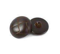 50/100Pcs 15/18/23/25mm Imitation Leather Plastic Buttons Round Sewing Buttons for Jacket Coat Bag,Coffee,15mm-50Pcs