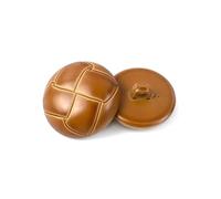 50/100Pcs 15/18/23/25mm Imitation Leather Plastic Buttons Round Sewing Buttons for Jacket Coat Bag,Yellow,15mm-50Pcs