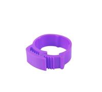 50/100Pcs 20-24mm Adjustable Poultry Leg Rings Snap Buckle Bands For Chicken Duck Goose Pigeon Raising(Purple,100Pcs)