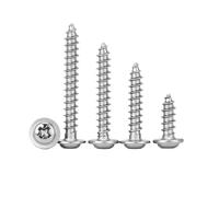 50-100pcs 304 Stainless Steel Cross Round Head With Washer Self Tapping Screw M2 .3 .6 M3 .5 M4(12mm,M2 (150pcs))