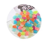 50/100Pcs Aquariums Decorative Pebbles Glowing The Dark-Stone For Fishtank Fairy-Garden Path-way Backyard Balcony-Decor Fish Tanks Decoration Fish Tanks