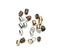 50-100pcs Beads Caps Leather Cords Buckle Finding End Tip Tassel Caps ForFashion Jewelry Making DIY Handmade Jewelry Finding-Multicolor-5 x6mm-100pcs