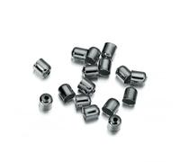 50-100pcs Beads Caps Leather Cords Buckle Finding End Tip Tassel Caps ForFashion Jewelry Making DIY Handmade Jewelry Finding-Gun Black-8x9mm-50pcs