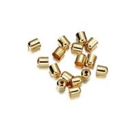 50-100pcs Beads Caps Leather Cords Buckle Finding End Tip Tassel Caps ForFashion Jewelry Making DIY Handmade Jewelry Finding-KC Gold-8x9mm-50pcs