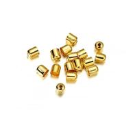 50-100pcs Beads Caps Leather Cords Buckle Finding End Tip Tassel Caps ForFashion Jewelry Making DIY Handmade Jewelry Finding-Gold-12x12mm-50pcs