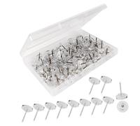 50/100Pcs Big Head Push Pin Map Tacks Thumb Nails Flat Push Pin Thumb Pin For Cork Board Picture Map Posters Note