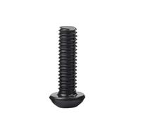 50-100pcs Black Round Button Head Cap Screw Bolt Grade 12.9 Carbon Steel Hexagon M1.6 M2 .5 M3(3mm,M3-50pcs)