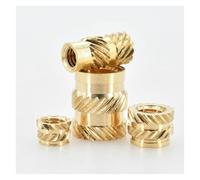 50/100Pcs Brass Hot Melt Insert Nuts for 3D Printing - M1 M1.4 M1.6 M1.7 - Metal Lock Nuts for Plastic Embedment(M1.6x6x2.5 100PCS)