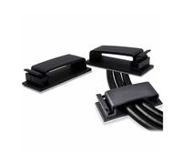 50/100pcs Cable Clips Organizer Drop Wire Holder Cord Management Self-Adhesive Cable Fixed Clamp Wire Keeper Easy To Use H3CF(50pcs)